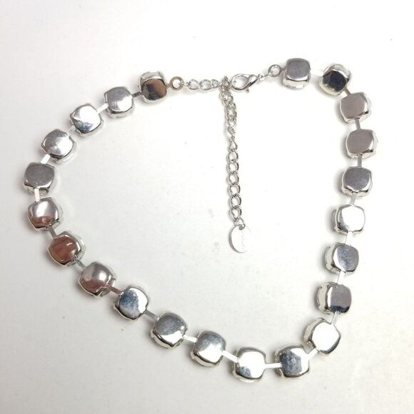 Vintage Claire's Y2K Chunky Rainbow Rhinestone Collar Choker Necklace Adjustable - Picture 4 of 7